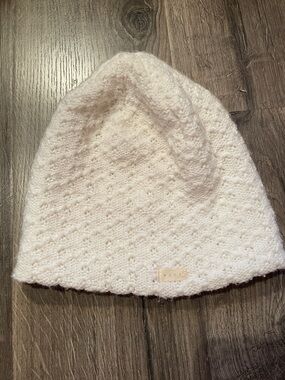 Neff White Slouch Knitted Beanie